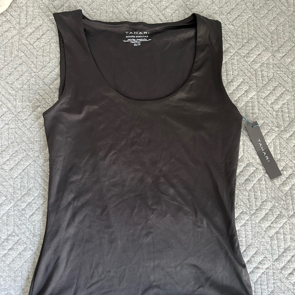 Tahari Women's Elegant Black Tank Top